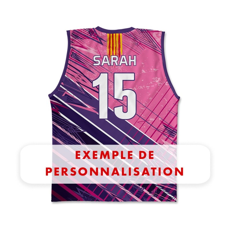 Débardeur Beach 2023-2024 Forca XV dos prenom