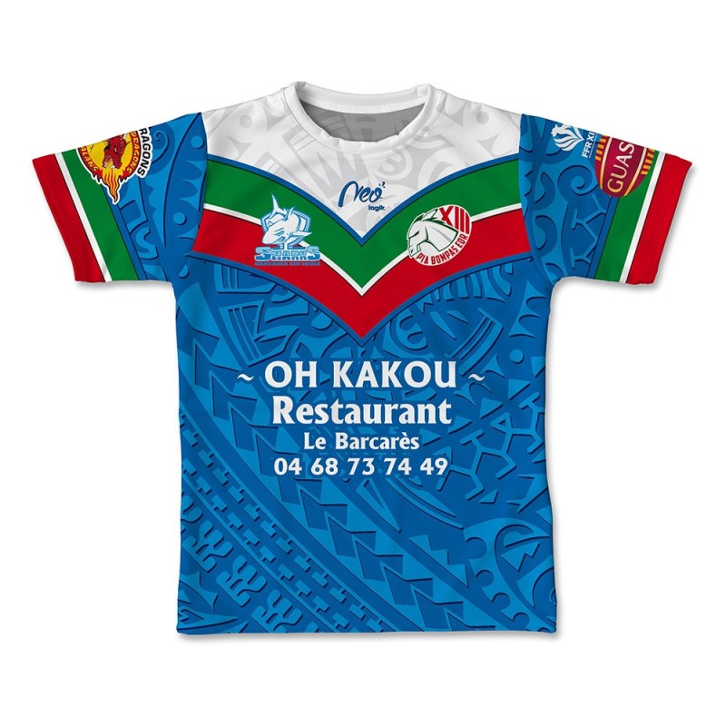 Maillot de match Barcarès XIII EDR U15 2019-2020 face