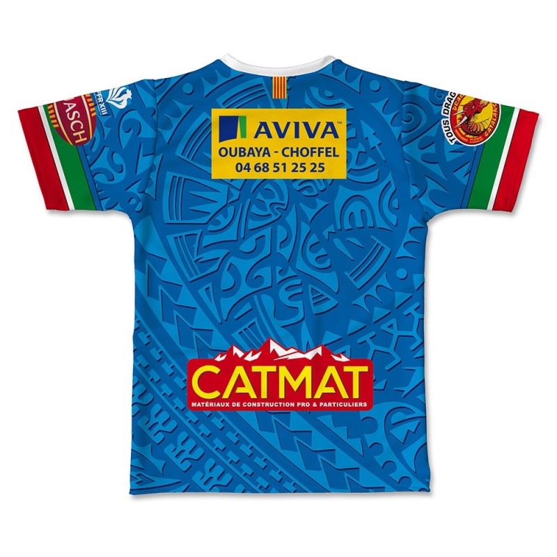 Maillot réplica Barcarès XIII EDR U15 2019-2020 dos