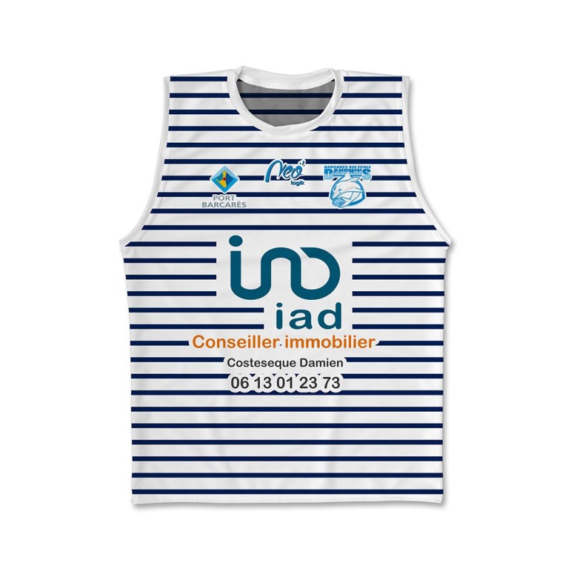 Débardeur Beach Barcarès XIII EDR 2018-2019 face