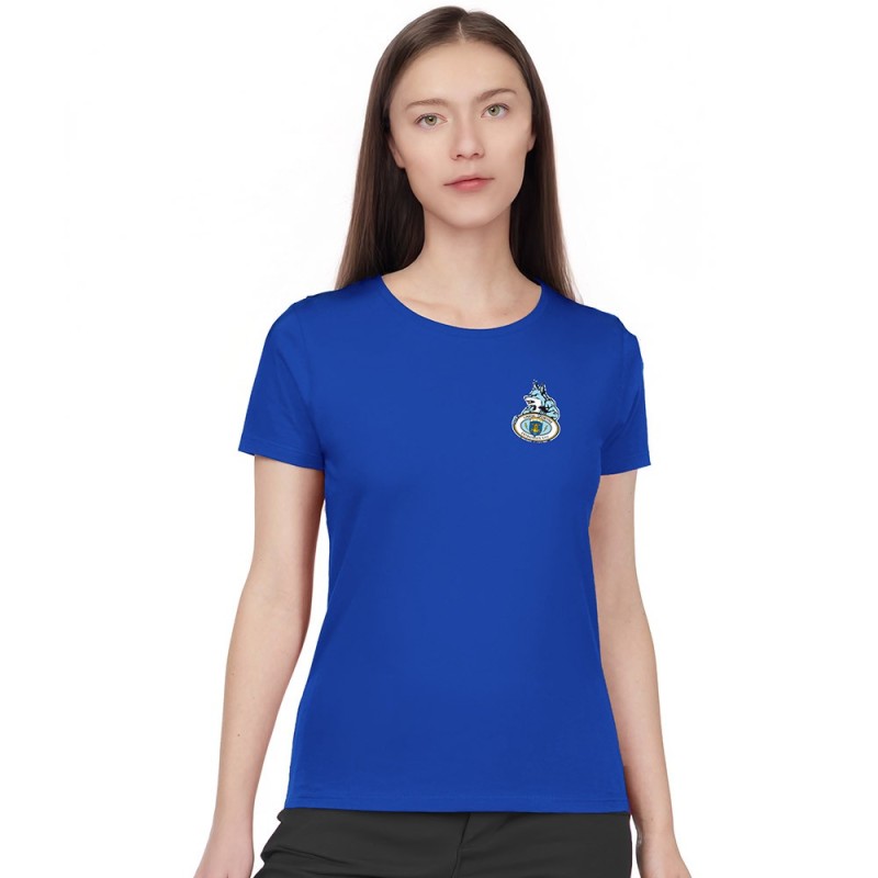 T-shirt femme Carl Entraigues XIII bleu roi
