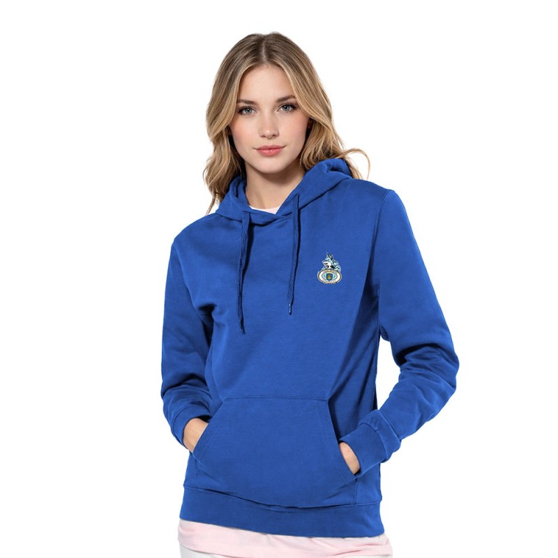Sweat capuche femme Carl Entraigues XIII bleu roi