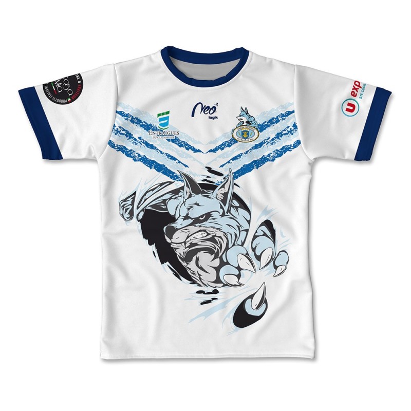 Maillot de match Full White Carl Entraigues face