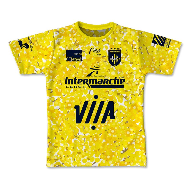 Maillot de match Céret Sportif 2020-2021 Jaune mimosas