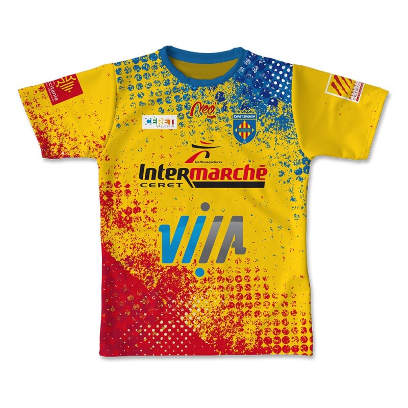 Maillot de match Séniors 2021-2022 Céret Sportif XV face