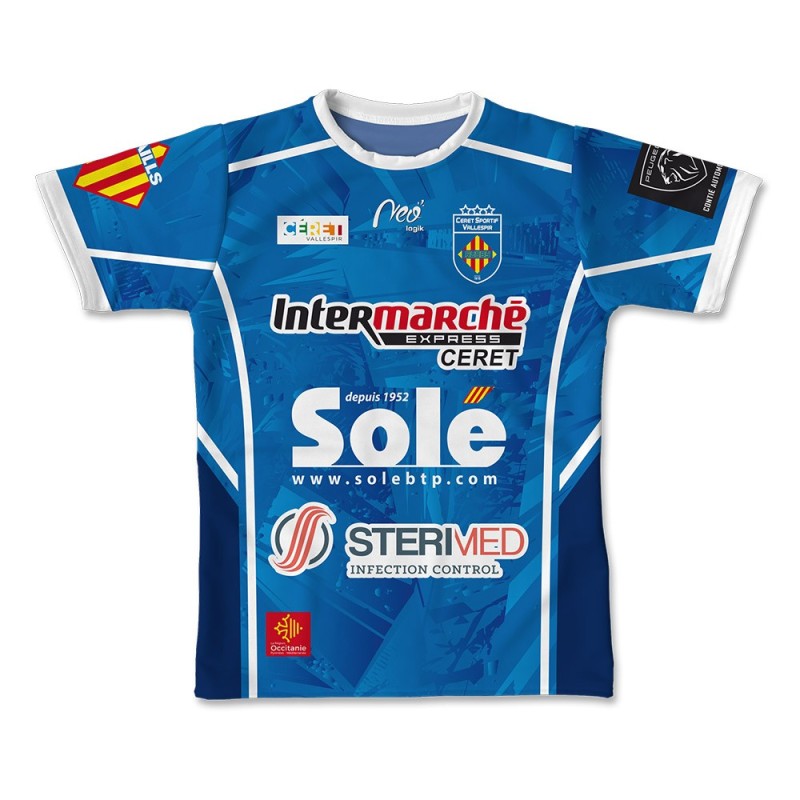 Maillot réplica 2024-2025 Céret Sportif XV face