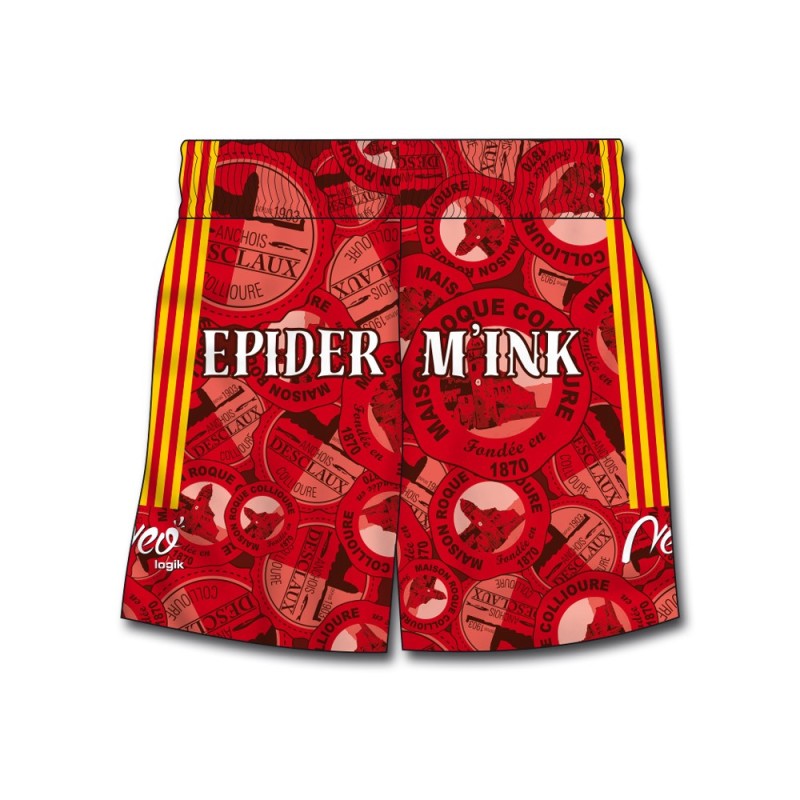 Short de match Collioure Sportif XV 2020-2021 dos