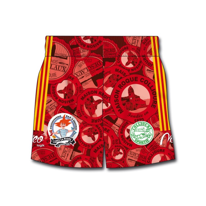 Short de match Collioure Sportif XV 2020-2021 face