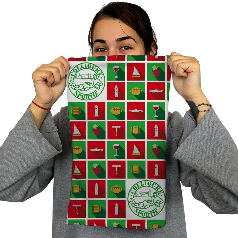 Tour de cou multifonctions Collioure Sportif XV