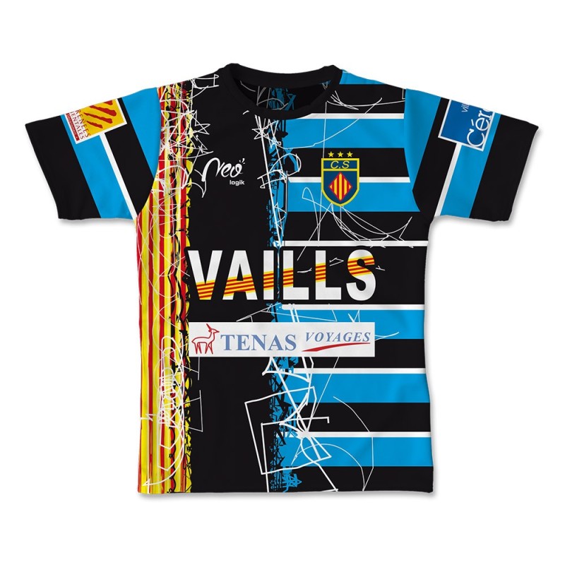Maillot de match École de Rugby du Vallespir Cadets 2015-2016 face