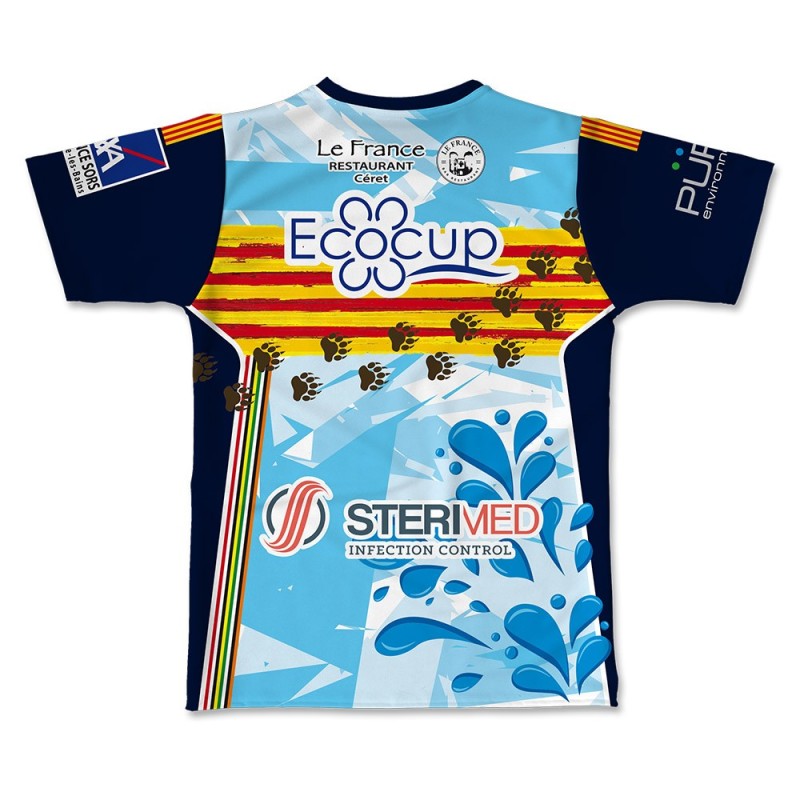 Maillot de match École de rugby du Vallespir 2021-2022 dos