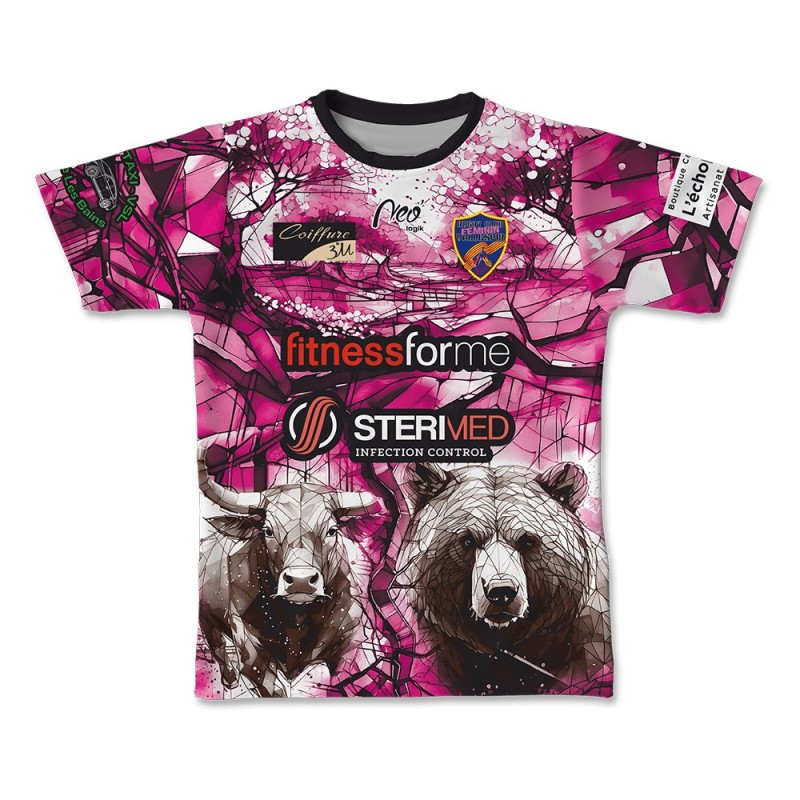 Maillot de match Rugby Club Féminin Vallespir 2024-2025 face