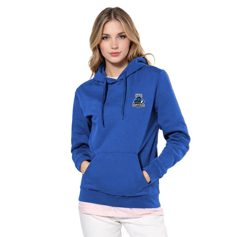 Sweat capuche femme - École Rugby Diable Bleu Olonzac