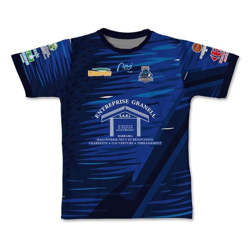 Maillot réplica 2025-2026 bleu - École Rugby Diable Bleu Olonzac