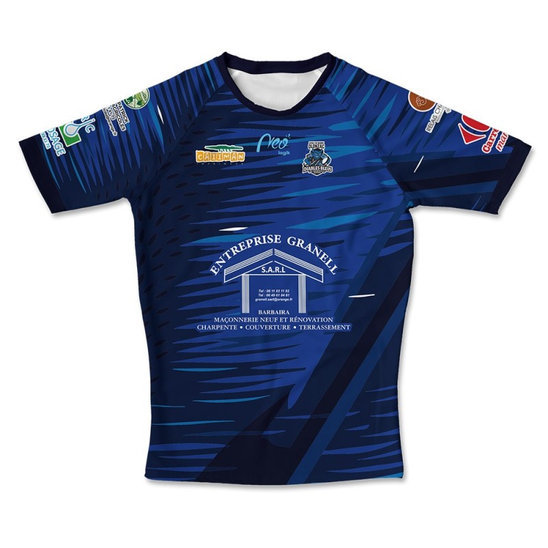 Maillot de match 2025-2026 bleu - École Rugby Diable Bleu Olonzac
