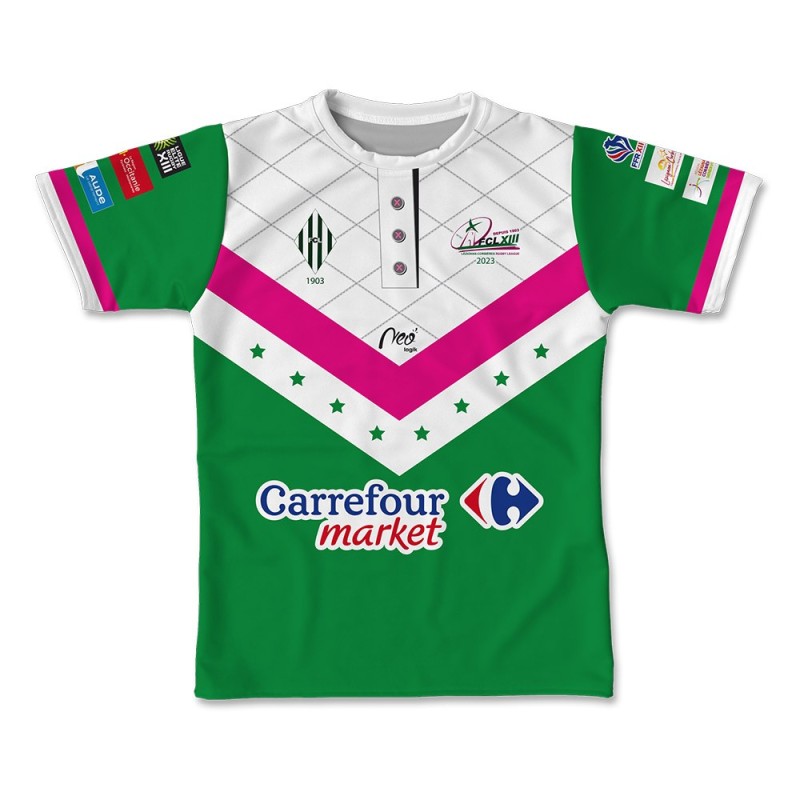 Maillot réplica FCL XIII Elite1 2023 2024 120 ans face