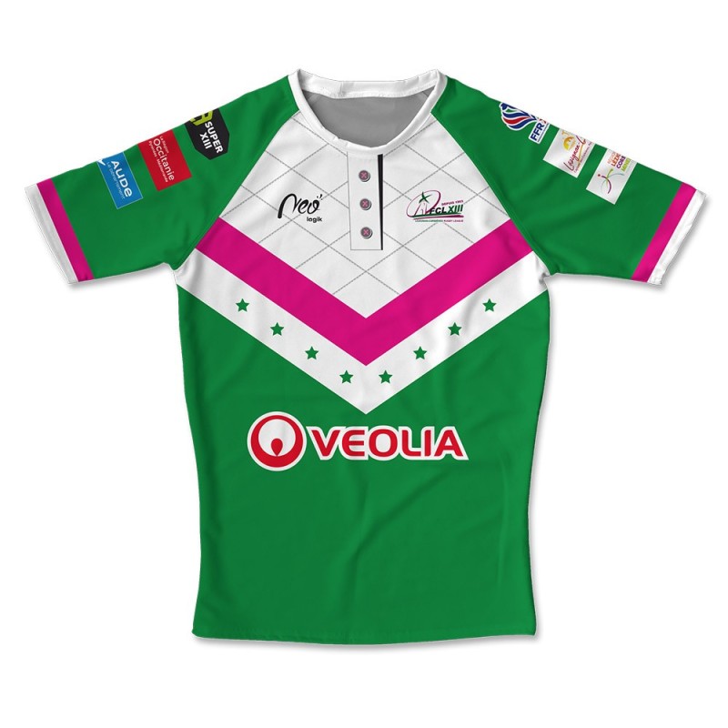 Maillot High Ground FC Lézignan XIII Super XIII 2024-2025 face