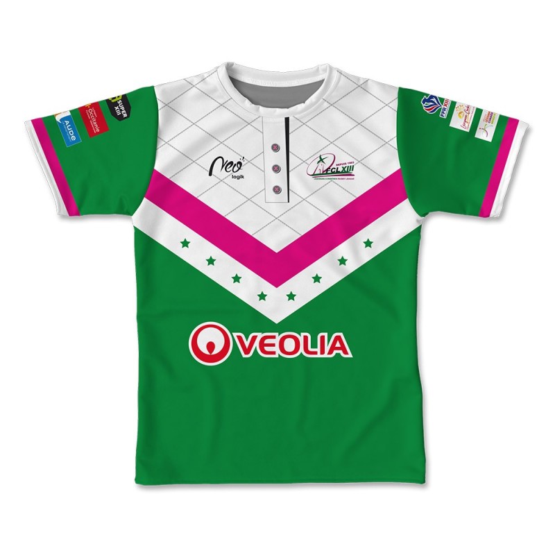 Maillot réplica FC Lézignan XIII Super XIII 2024-2025 face