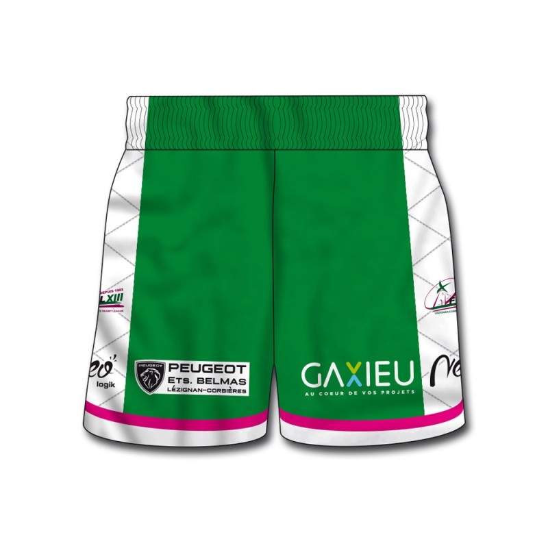 Short rugby Super XIII FC Lézignan XIII 2024-2025 dos