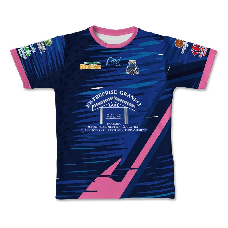 Maillot réplica 2025-2026 bleu feminine - École Rugby Diable Bleu Olonzac