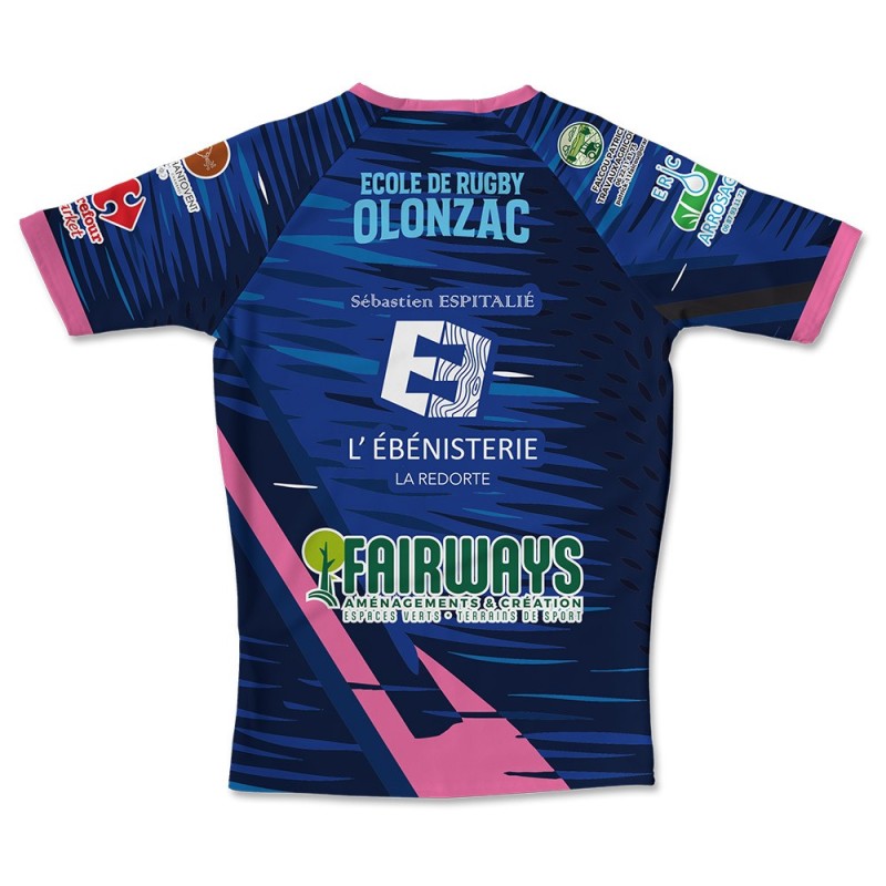 Maillot de match féminine 2025-2026 bleu - École Rugby Diable Bleu Olonzac
