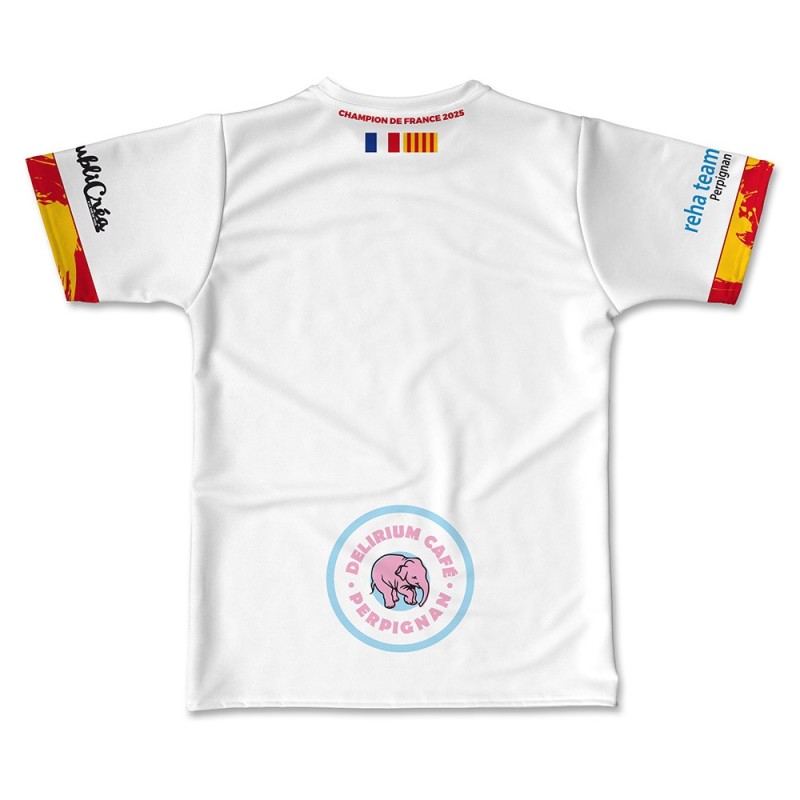 Maillot de match 2025-2026 handi dragons blanc dos