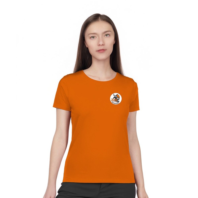 T-shirt femme Ocriers du Pays d'Apt orange