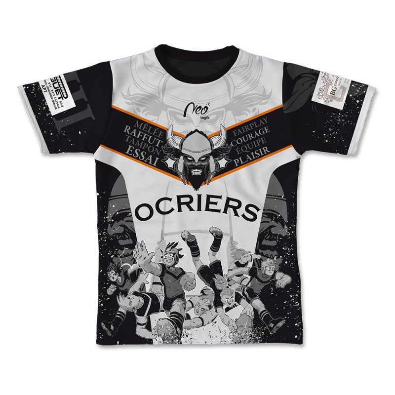 Maillot Entrainement Ocriers du Pays d'Apt 2022-2023 face