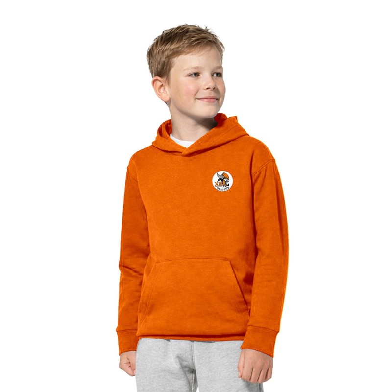 Sweat capuche enfant Ocriers du Pays d'Apt orange
