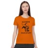 T-shirt femme Ocriers du Pays d'Apt orange - Classique