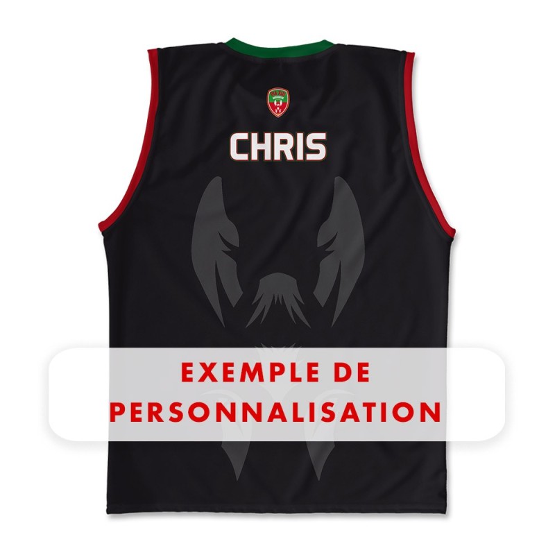 Débardeur Beach 2024-2025 Pia XIII EDR dos exemple de personnalisation prenom