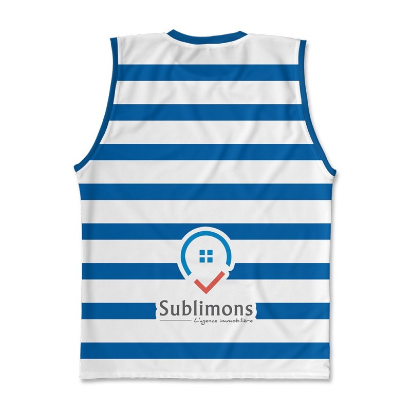 Débardeur Beach Gruissan modèle A Ploemeur Rugby Club 2021-2022 dos