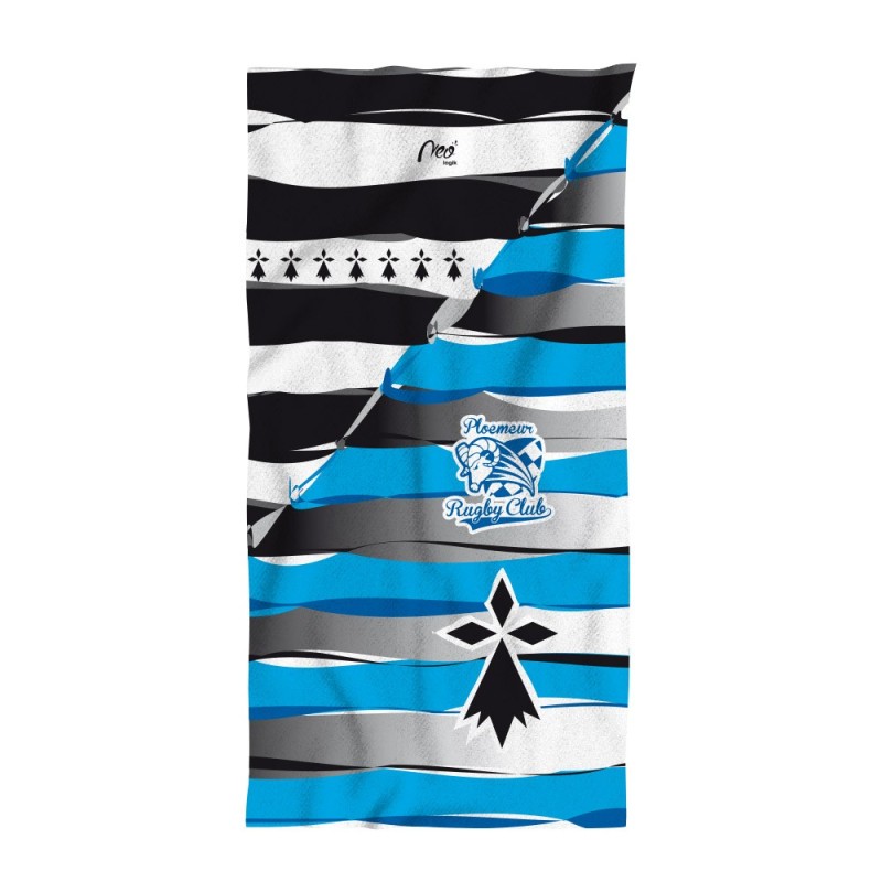 Serviette de place Ploemeur Rugby Club modèle B recto