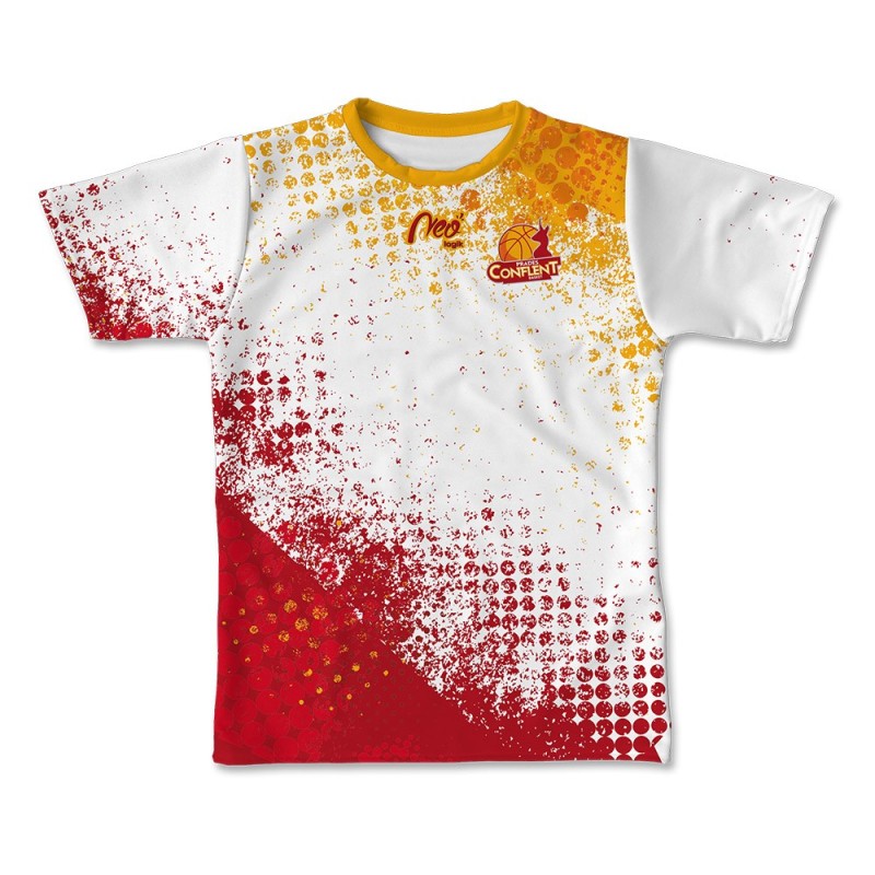 Maillot d’échauffement Prades Conflet Basket 2023-2024 face