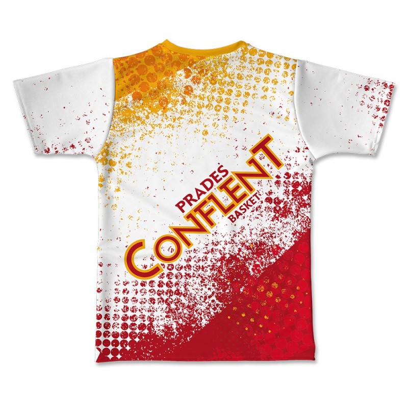 Maillot d’échauffement Prades Conflet Basket 2023-2024 dos