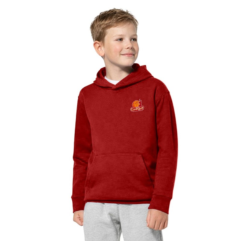 Sweat capuche enfant Prades Conflent Basket rouge