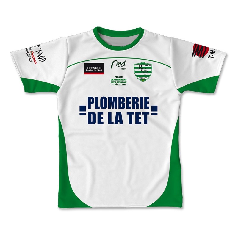 Maillot réplica RC Ponteilla finale 2014-2015