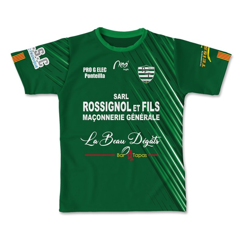 Maillot réplica 2024-2025 RC Ponteilla face