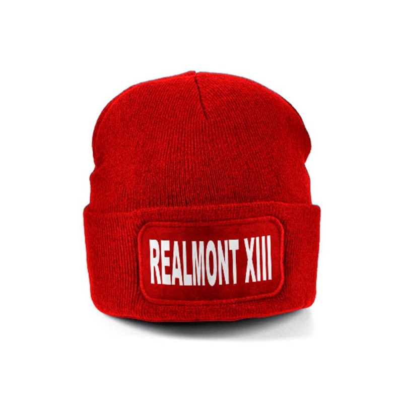 Bonnet Beechfield patch Realmont XIII rouge