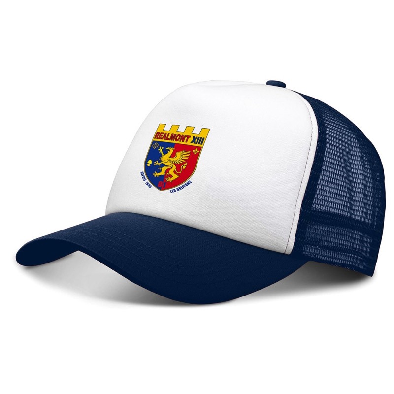 Casquette trucker Realmont XIII marine et blanc face