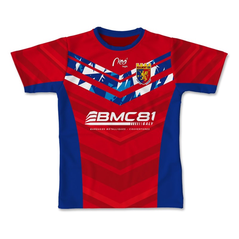 Maillot de match séniors Réalmont XIII 2022-2023 face