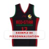 Débardeur basket femme 2023-2024 Red Star Basketball exemple de personnalisation face