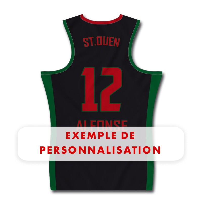 Débardeur basket femme 2023-2024 Red Star Basketball exemple de personnalisation dos