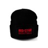Bonnet Beechfield patch Red Star Basketball noir