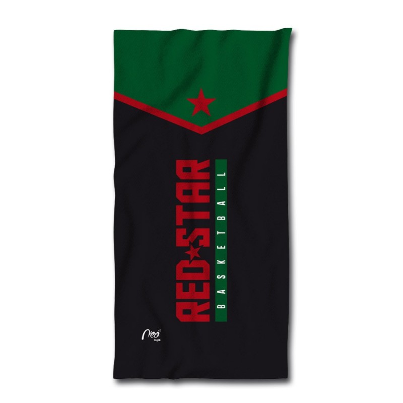 Serviette de plage Red Star Basketball recto