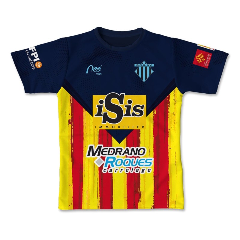 Maillot réplica Salanque Côte Radieuse XV 2022-2023 face