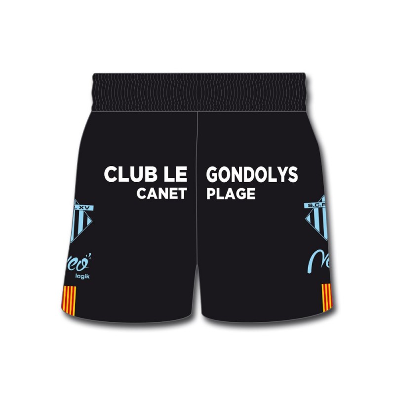 Short de match Salanque Cote Radieuse XV 2023-2024 dos