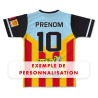 Maillot de match 2025-2026 SCR XV exemple de personnalisation