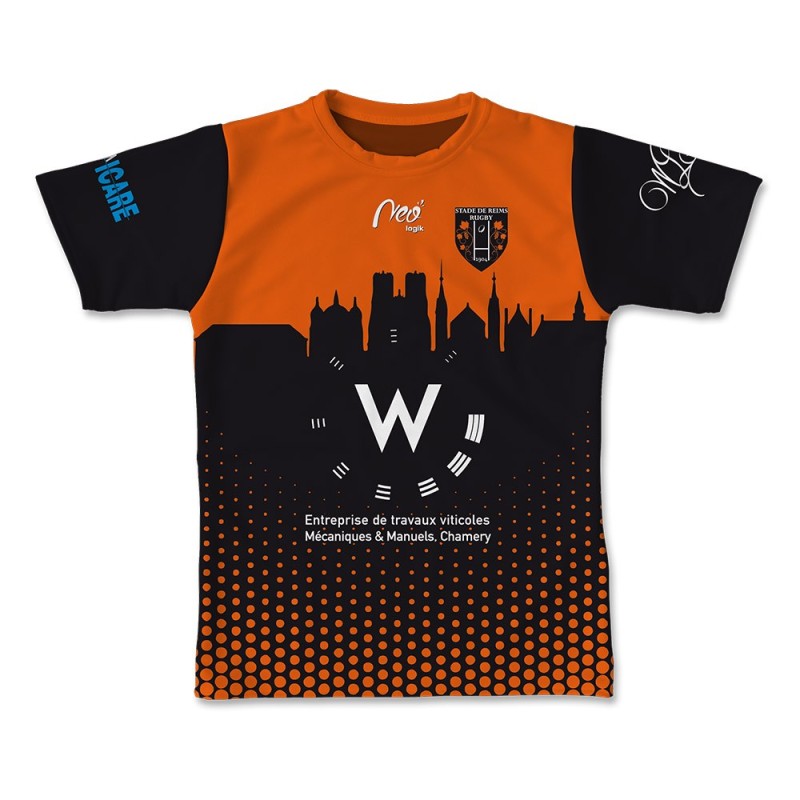 Maillot de match Stade de Reims Rugby 2021-2022 domicile - face