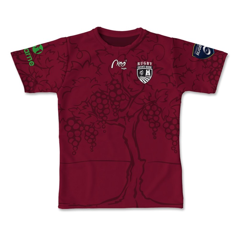 Maillot Effective Stade de Reims Rugby EMR U16-U19 2023-2024 face